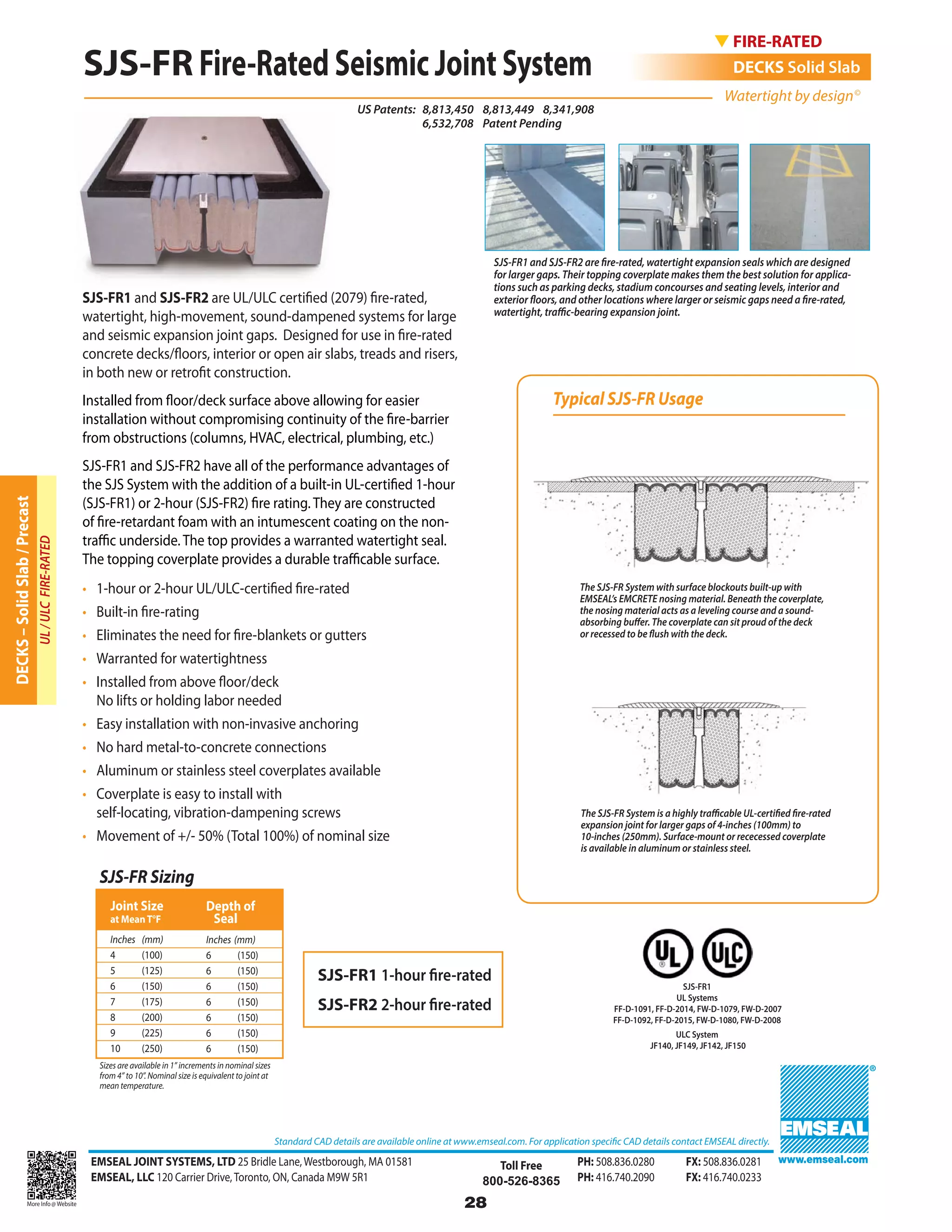 Emseal expansion joint and precompressed sealant catalog for ...