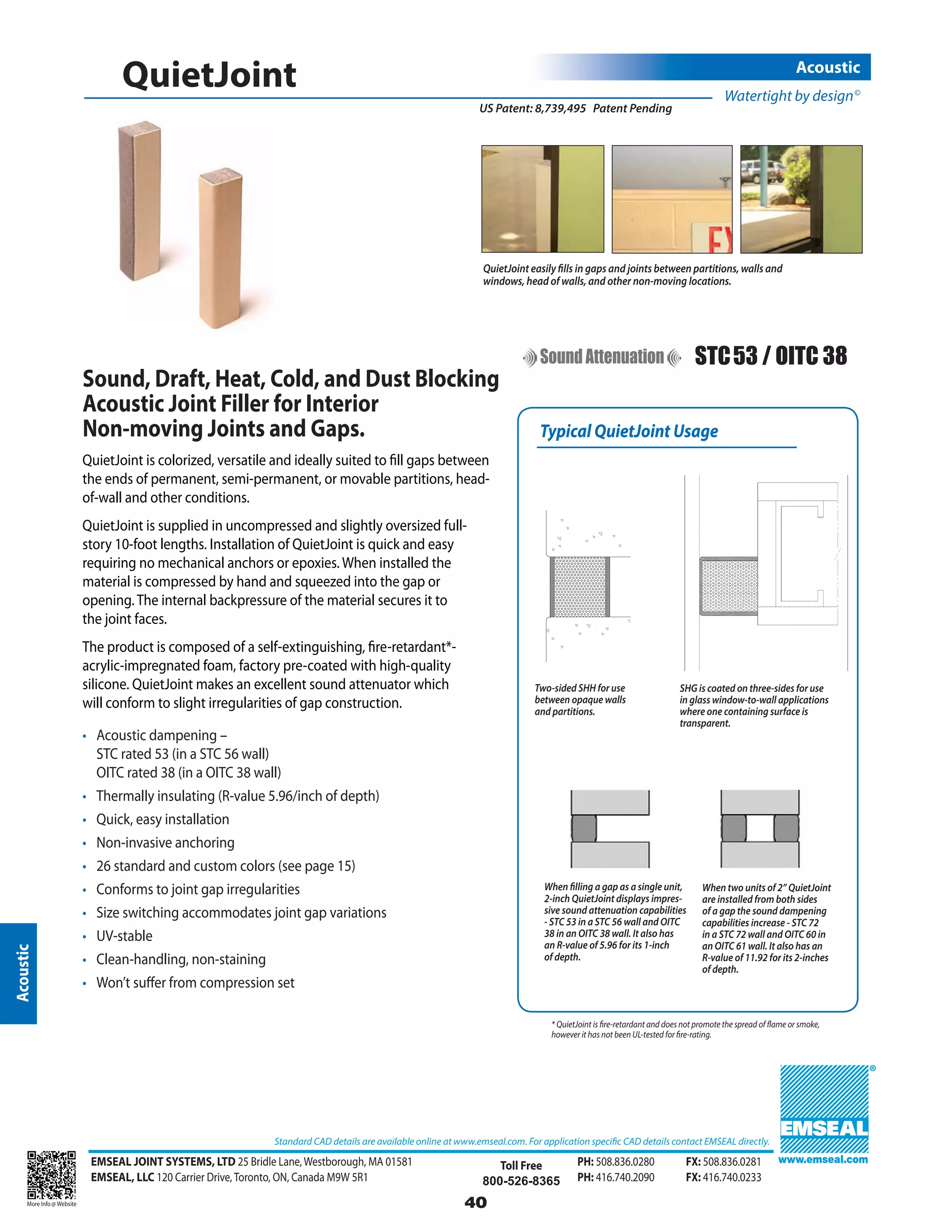 Emseal expansion joint and precompressed sealant catalog for ...