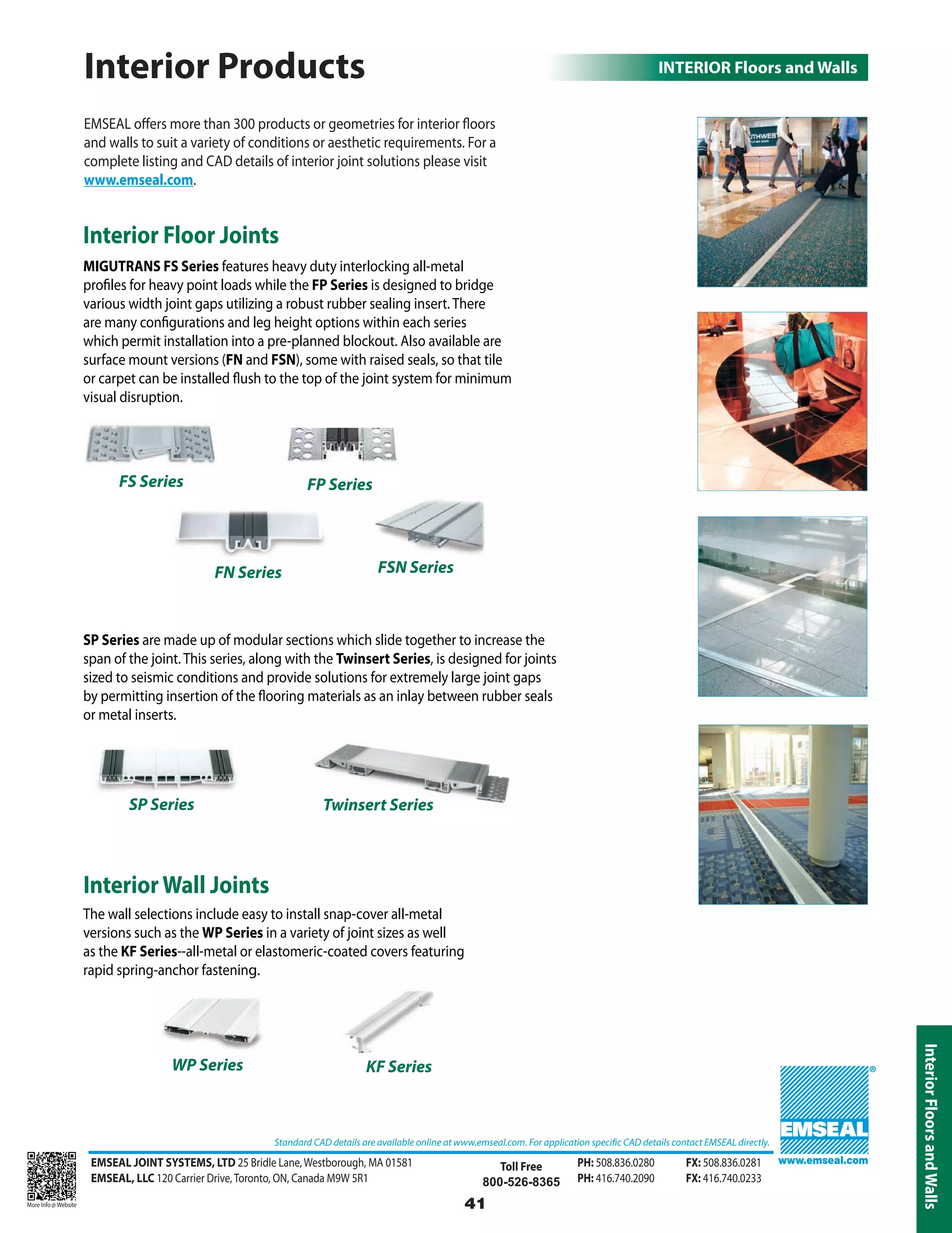 Emseal expansion joint and precompressed sealant catalog for ...