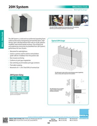 Emseal expansion joint and precompressed sealant catalog for ...