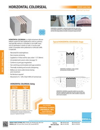 Emseal expansion joint and precompressed sealant catalog for ...