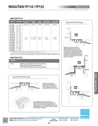 Emseal expansion joint and precompressed sealant catalog for ...