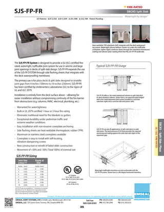 Emseal expansion joint and precompressed sealant catalog for ...