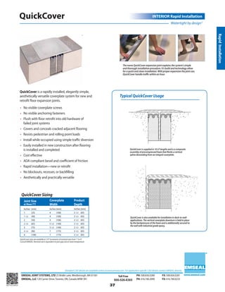 Emseal expansion joint and precompressed sealant catalog for ...