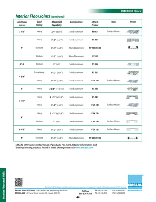 Emseal expansion joint and precompressed sealant catalog for ...