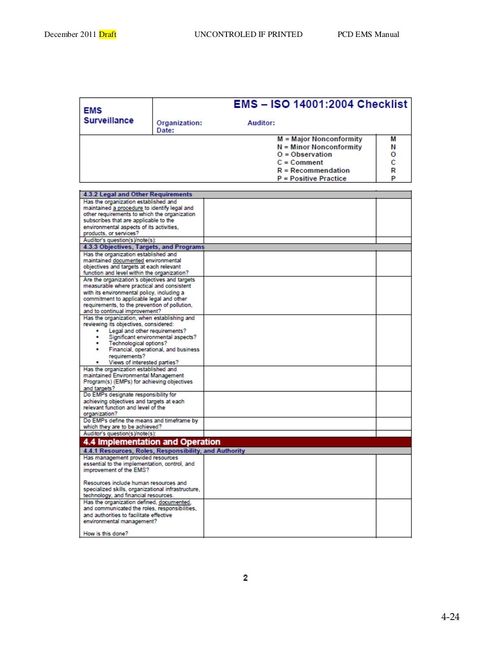 Ems example documents