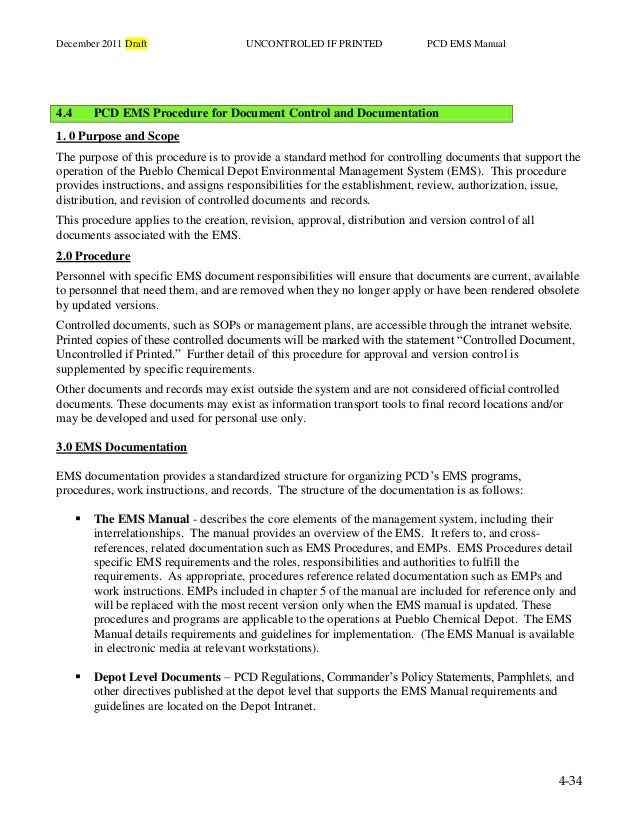 Ems example documents