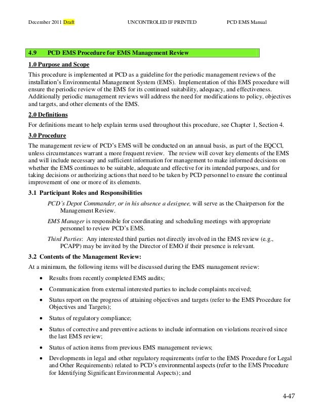 Ems example documents