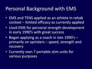 Electrical Muscle Stimulation: Five Reasons Why You Need to Adopt This  Technology for Your Athletes Now