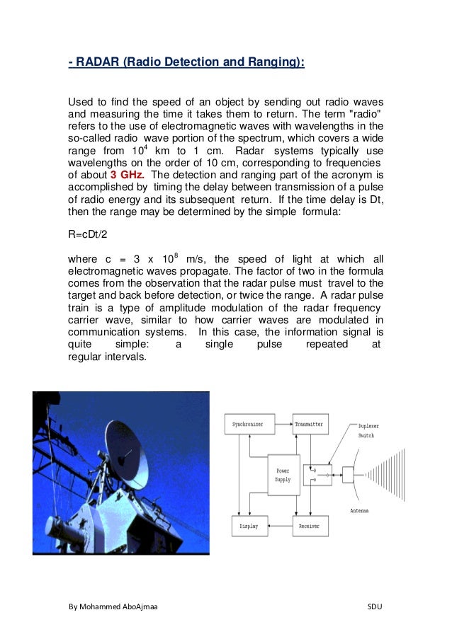 EM spectrum applications, Wave Theory
