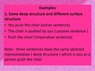 grammaticality, deep & surface structure, and ambiguity | PPTX