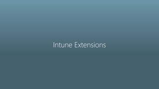 Intune Extensions
 