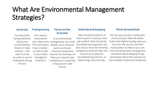 What Are Environmental Management
Strategies?
 