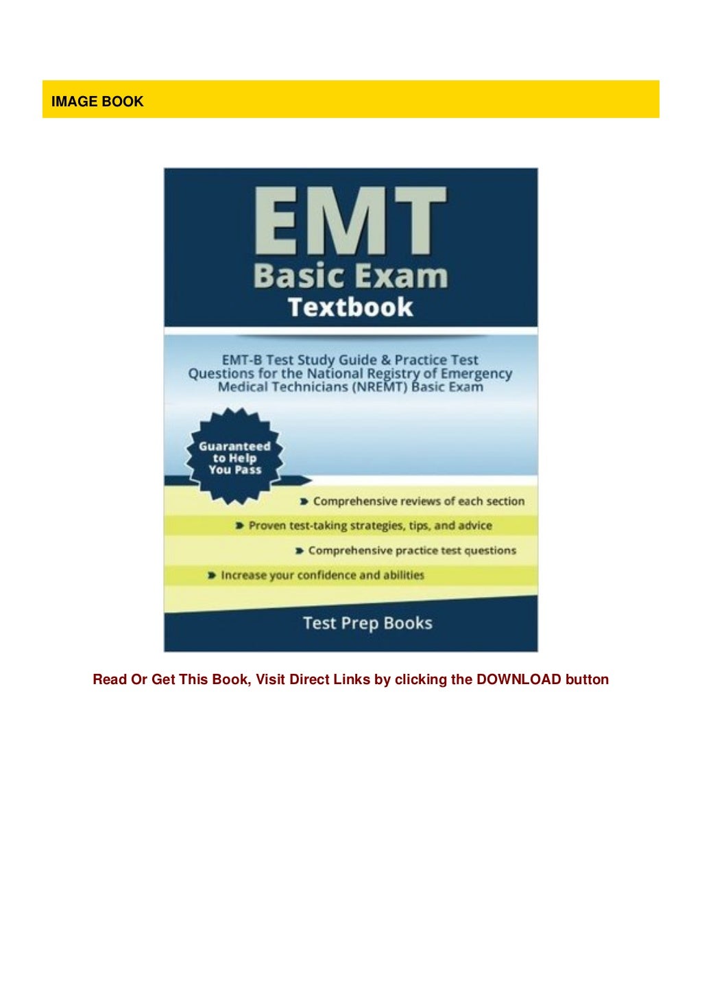 Download EMT Basic Exam Textbook EMTB Test Study Guide Book