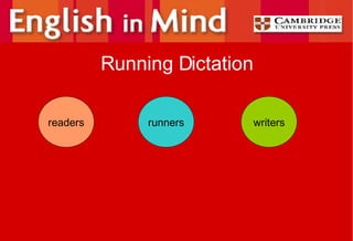 Running Dictation readers runners writers 