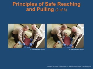 Principles of Safe Reaching
and Pulling (2 of 6)
© Jones & Bartlett Learning. © Jones & Bartlett Learning.
 