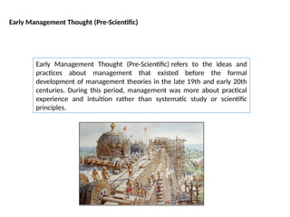 Evolution Management Theory (Introduction to Management) | PPTX
