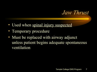 Emt management of airway and breathing | PPT