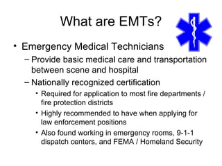 Starting an EMT Program at Your High School | PPT
