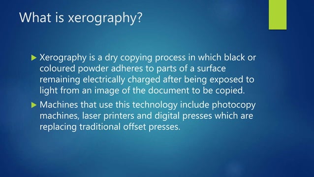 Xerography | PPT