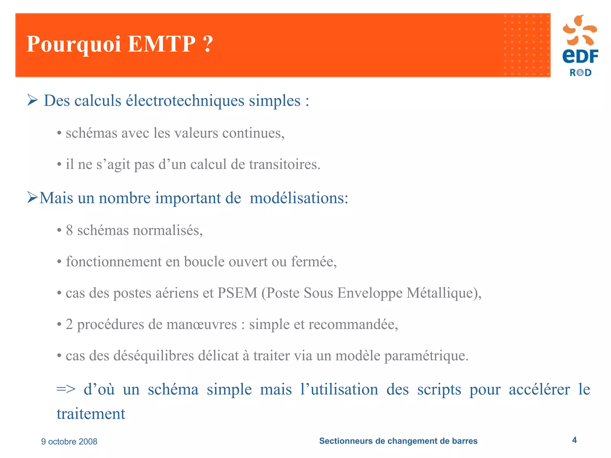 Emtp User Group092008 Edf Sectionneurs Web