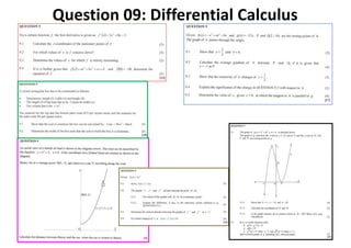 Question 09: Differential Calculus
 