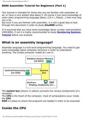 Emu8086 | PDF