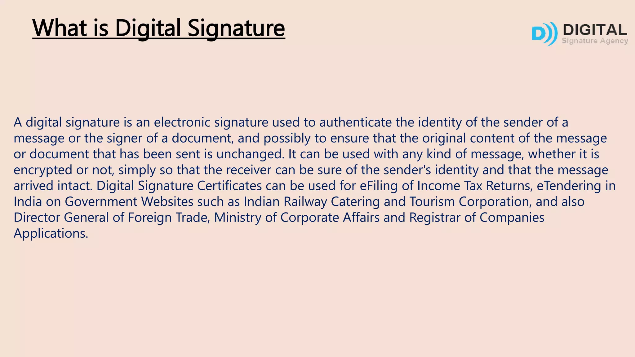Emudhra digital signature agency ppt
