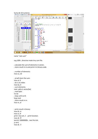 Emulador emu8086 | PDF
