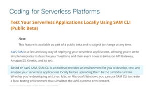 © 2018 Cisco and/or its affiliates. All rights reserved. Cisco Confidential
Coding for Serverless Platforms
 