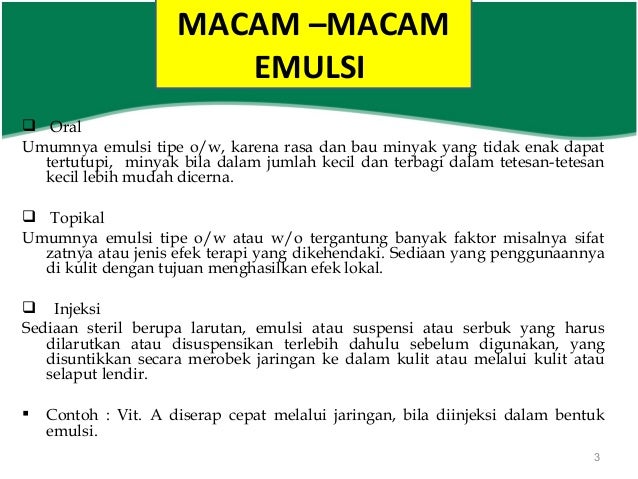 Contoh Emulsi Obat - Simak Gambar Berikut