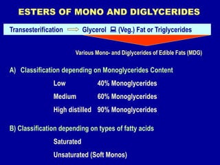 Diglycerides EMULSIFIER IN BAKERY current trends and roles- ppt | PPT