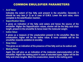 EMULSIFIER IN BAKERY current trends and roles- ppt | PPT
