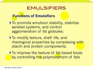 What Are Emulsifiers and What is Their Function in Food