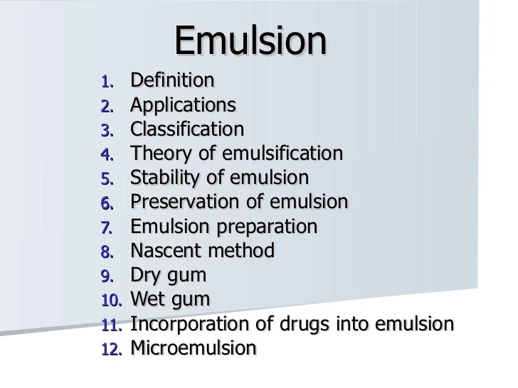 Emulsion