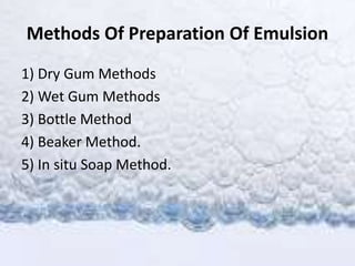 Emulsion | PPTX