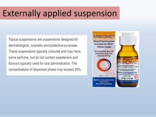 Externally applied suspension
 