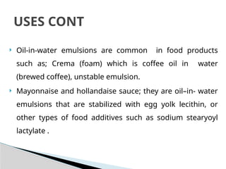 Comprehensive Overview of Emulsions: Types, Stability, and Applications ...