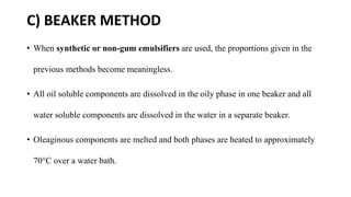 Beaker Method Emulsion Emulsion 8th industry Lecture pharmacy.pptx