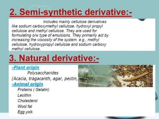 2. Semi-synthetic derivative:-
3. Natural derivative:-
 