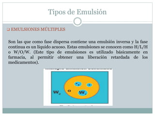 Emulsiones | PPTX