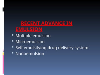 EMULSION LECTURE.ppt best for rememmbrance | PPT