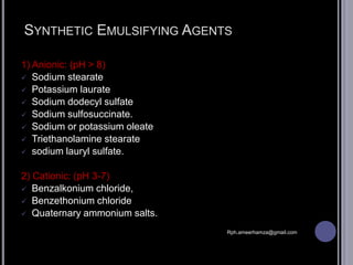 Emulsions | PPTX