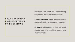 EMULSIONS CLASSIFICATION OF EMULSION EXPLAINED | PPTX