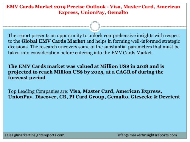 Emv Cards Has Leading Companies Visa Master Card American Express