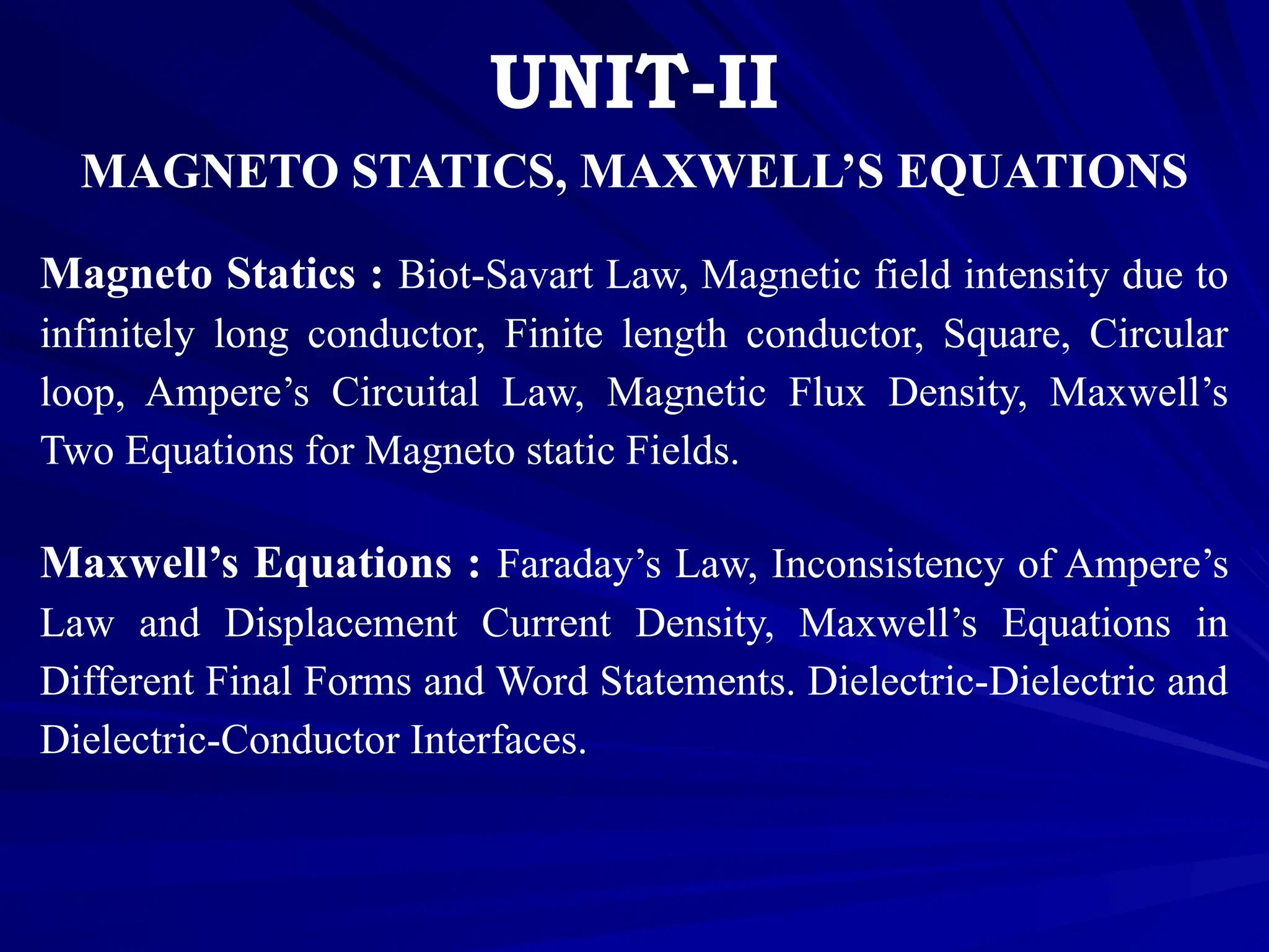 EMWTL_-unit2 problems magnetic field problems | PPTX