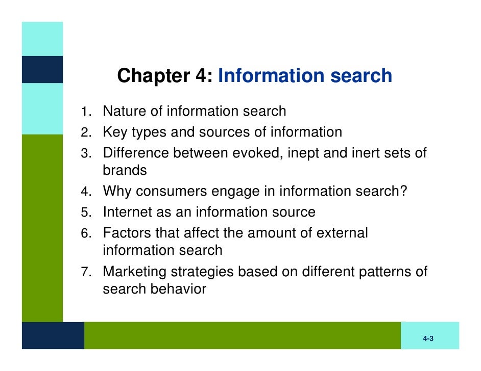BB Chapter Four : Information Search