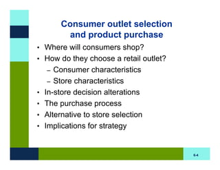 BB Chapter Six: Outlet Selection and Purchase | PDF