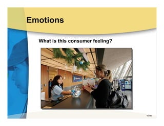 Emotions

  What is this consumer feeling?




                                   10-66
 