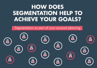 HOW DOES
SEGMENTATION HELP TO
ACHIEVE YOUR GOALS?
Segmentation as part of your account planning
 